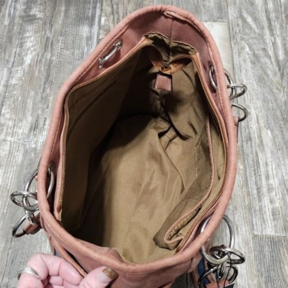 Blue Western Longhorn Embroidered Purse - Picture 9 of 12